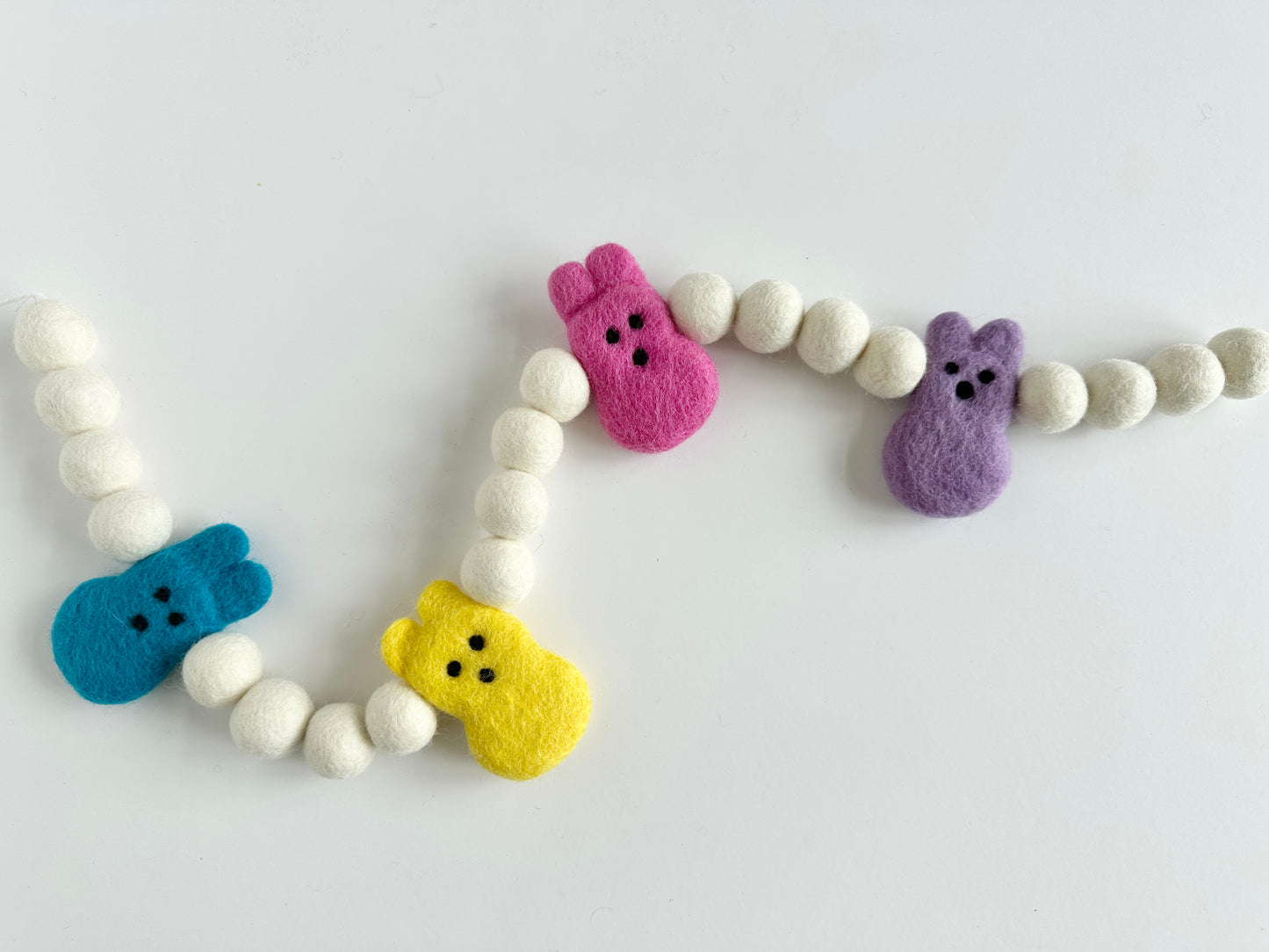 Bright White Bunny Garland