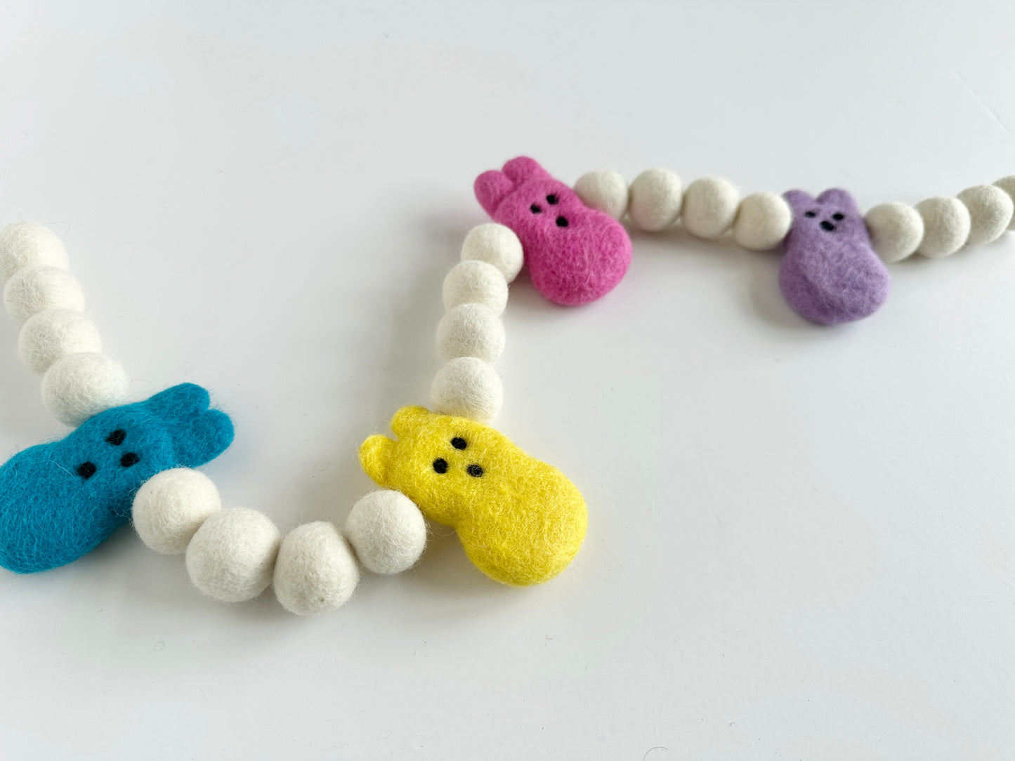 Bright White Bunny Garland