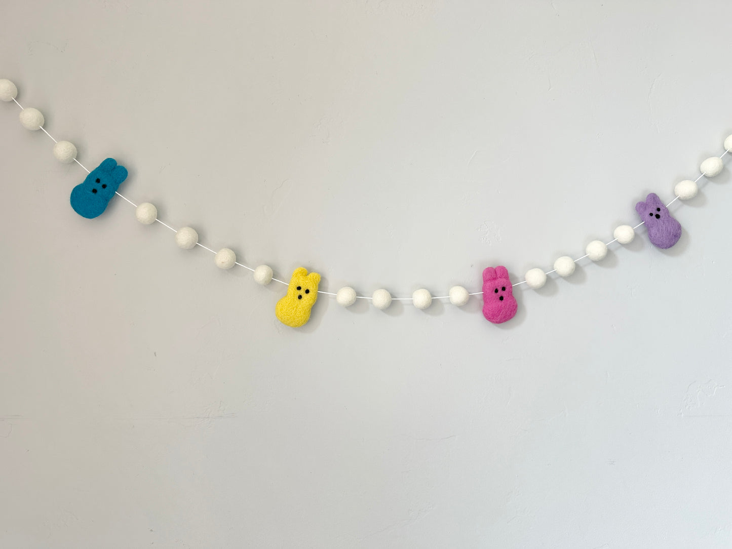 Bright White Bunny Garland