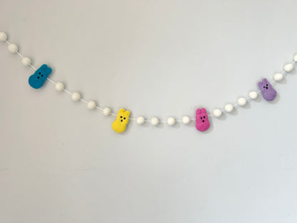 Bright White Bunny Garland