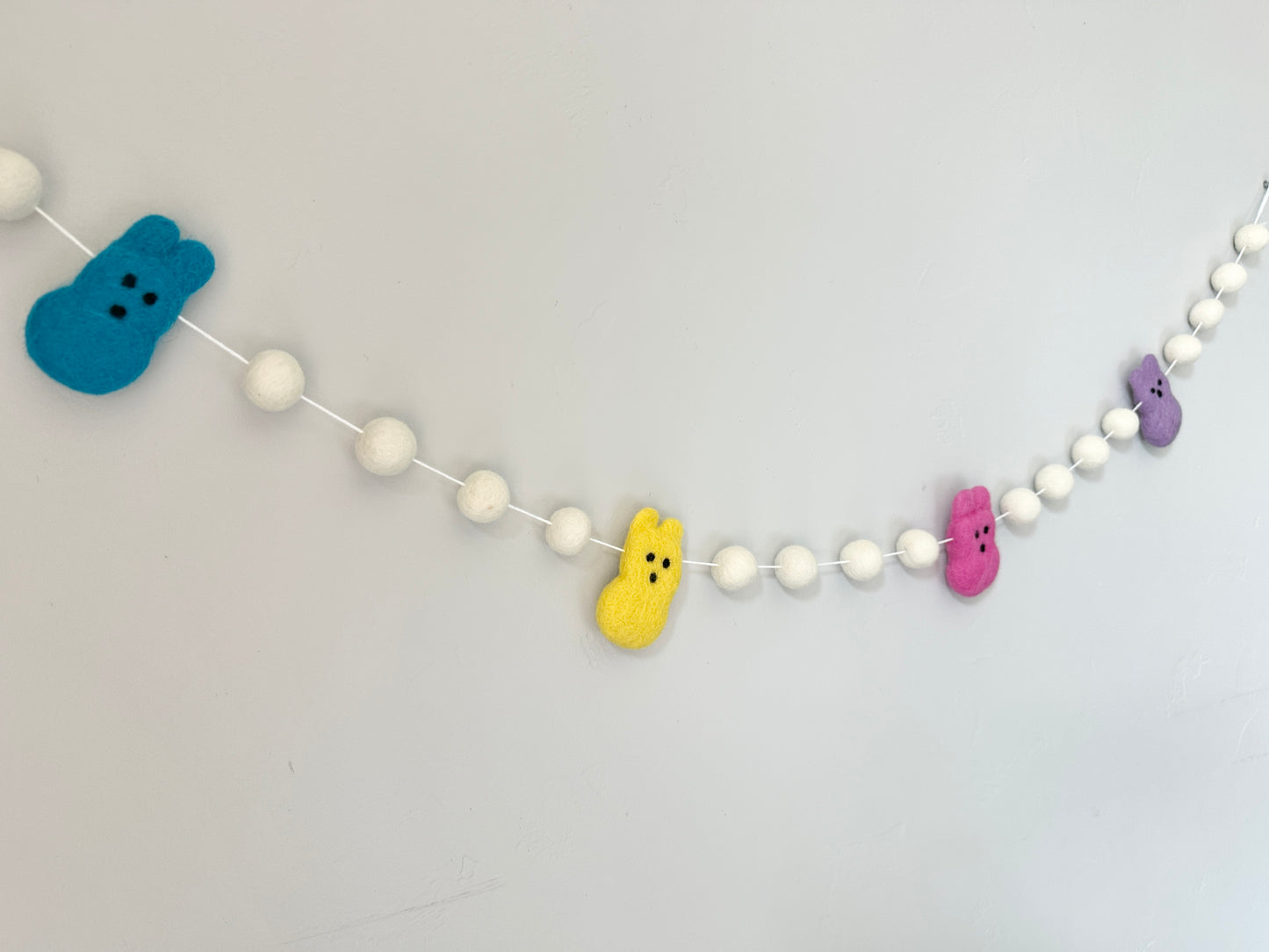 Bright White Bunny Garland