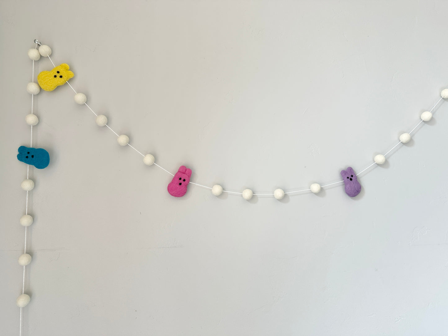 Bright White Bunny Garland