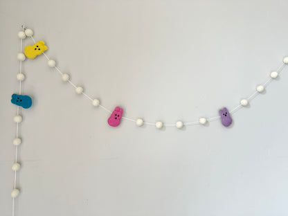 Bright White Bunny Garland