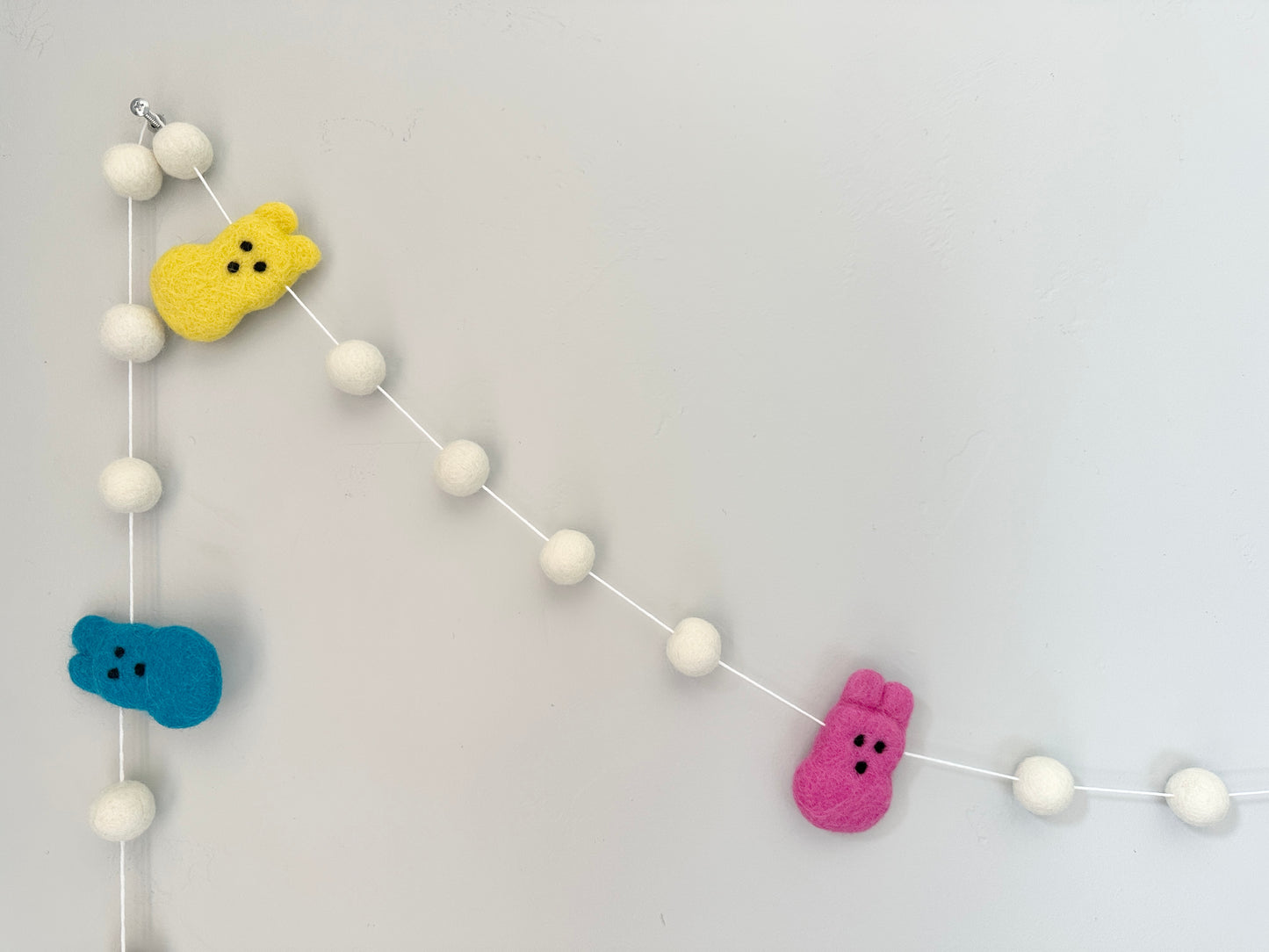Bright White Bunny Garland