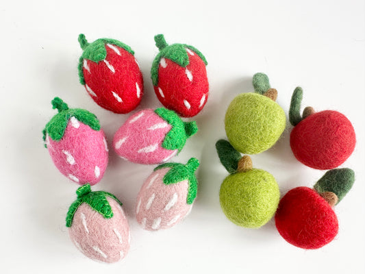 Wool Felted Fruit Toy