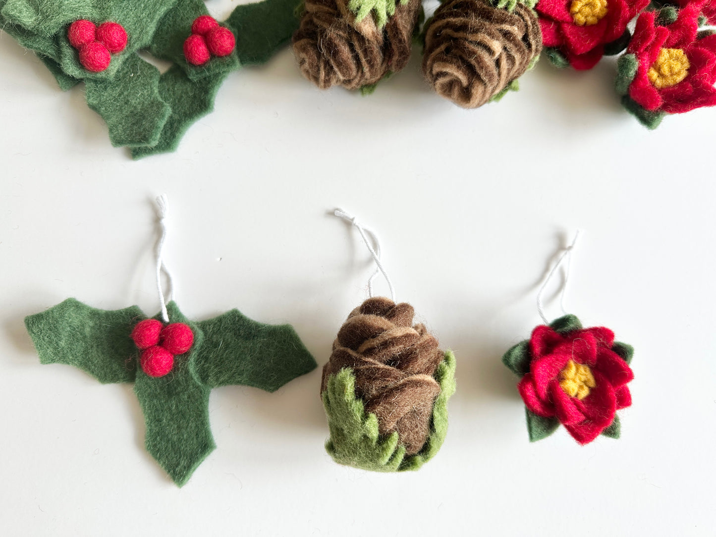 Holiday Floral Ornaments
