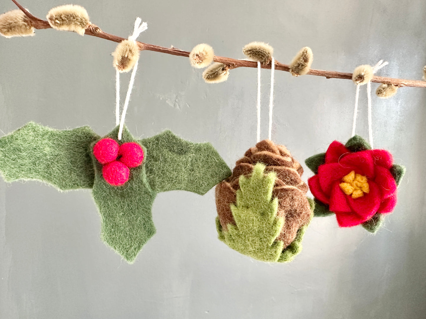 Christmas Countdown with Felted Items