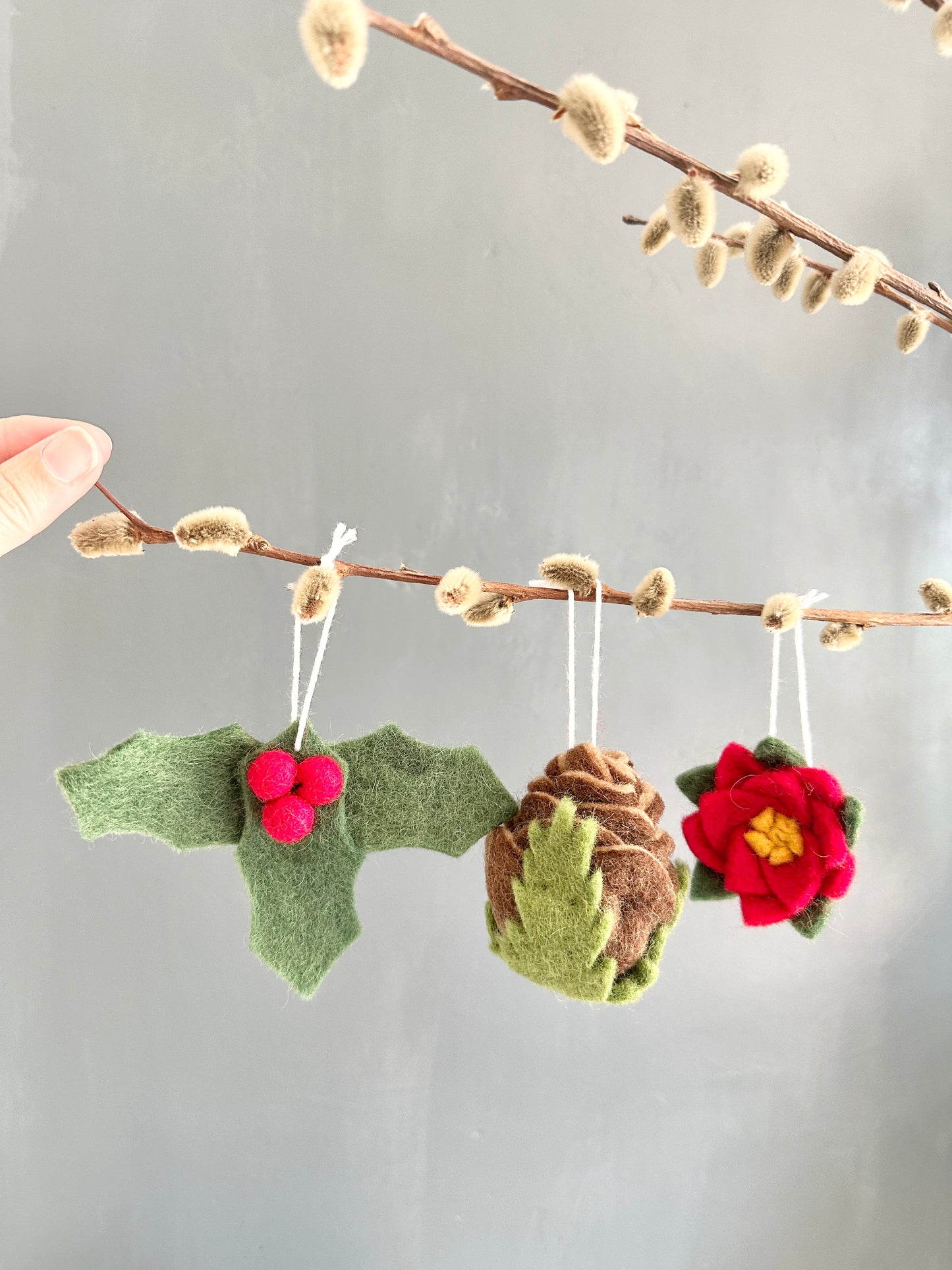 Holiday Floral Ornaments