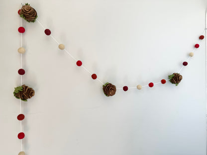 Wintery Pinecone Garland