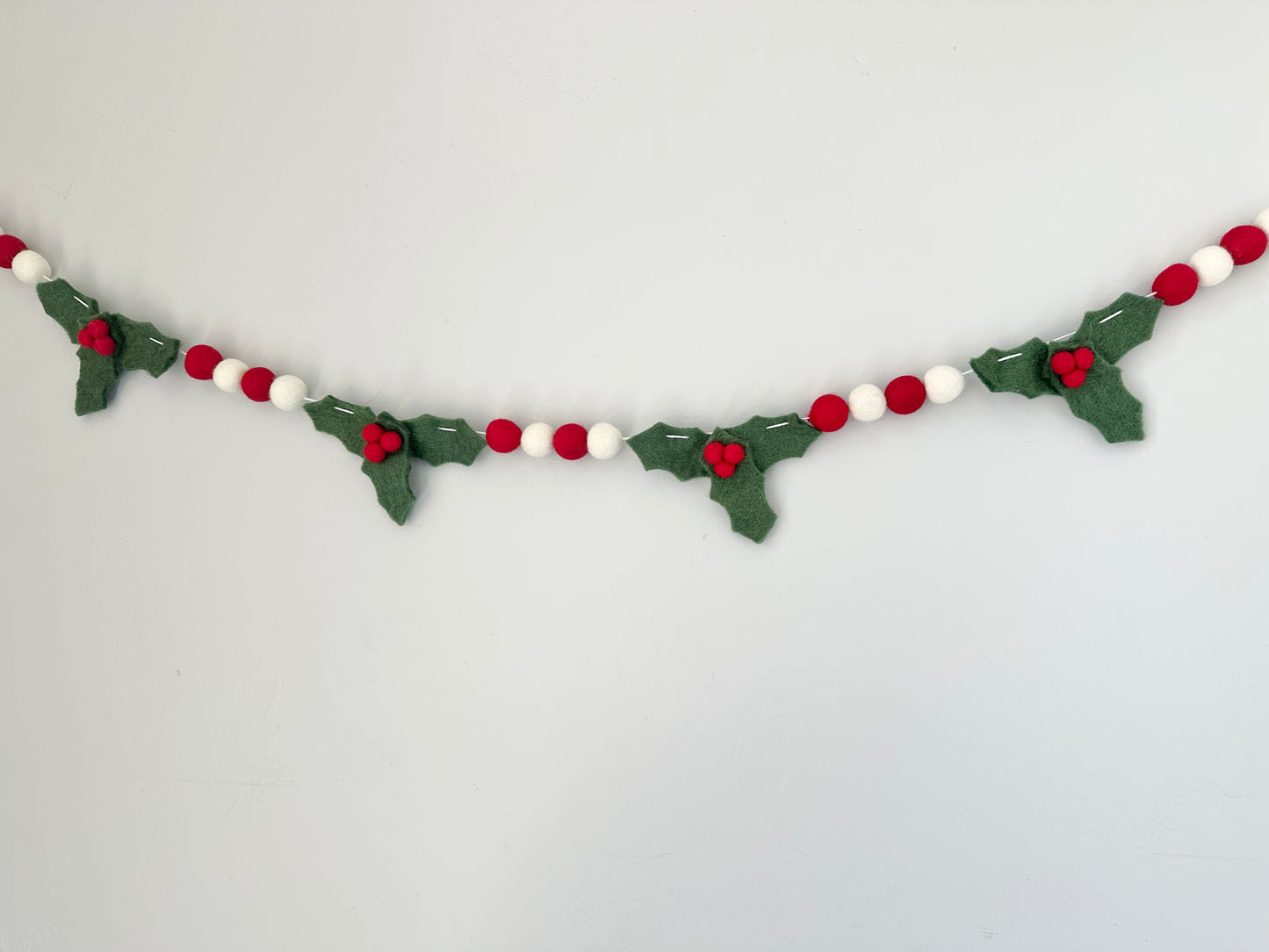 Mistletoe Felt Ball Garland