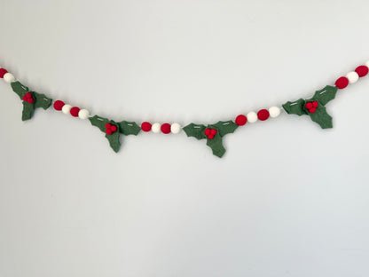 Mistletoe Felt Ball Garland