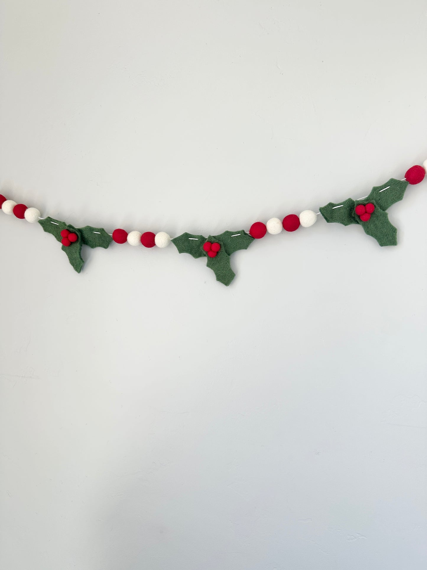 Mistletoe Felt Ball Garland