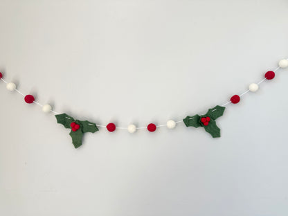 Mistletoe Felt Ball Garland