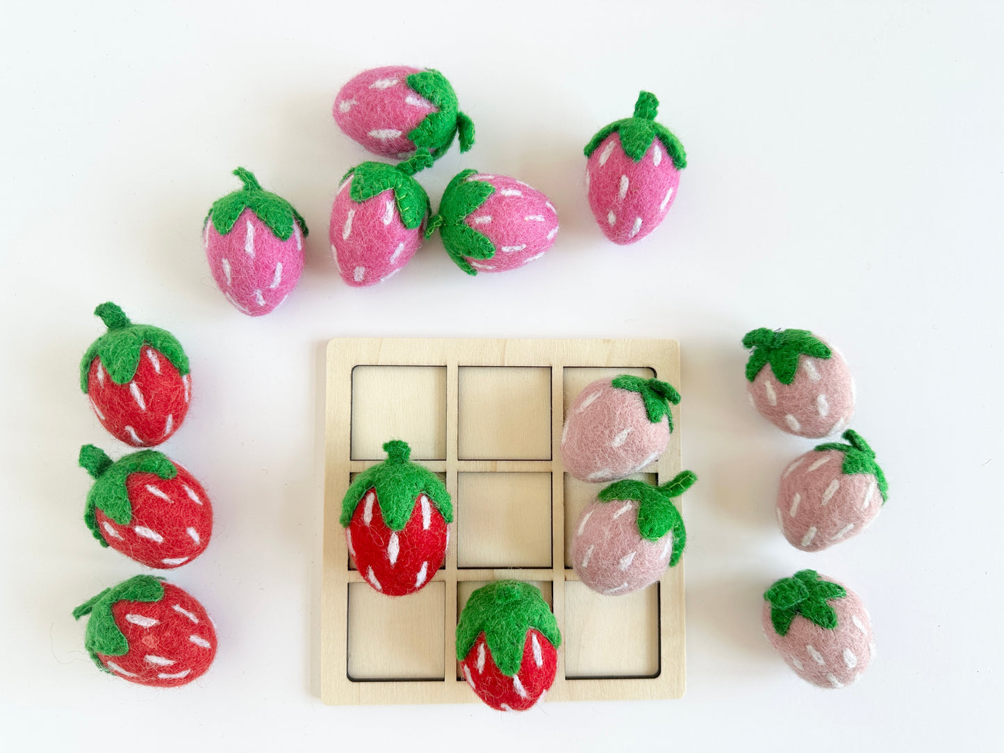 Strawberry Tic Tac Toe Set
