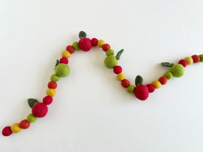 Red & Green Apple Garland