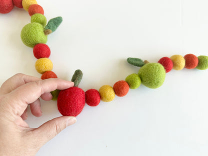 Red & Green Apple Garland