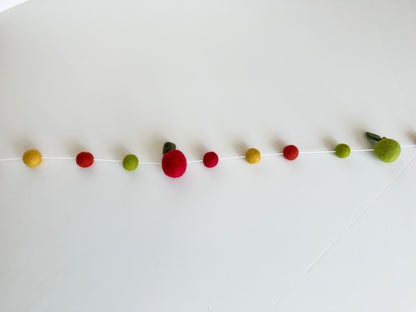 Red & Green Apple Garland
