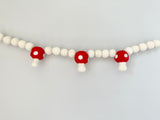 Red & White Mushroom Garland