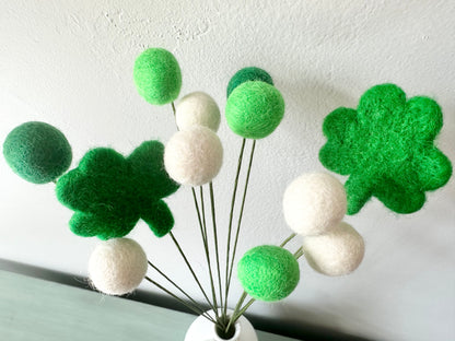 Shamrock & Felt Ball Bouquet