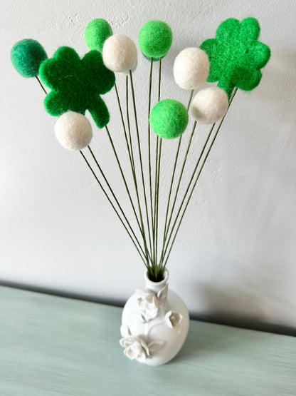 Shamrock & Felt Ball Bouquet