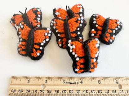 Felted Monarch Butterfly Toy