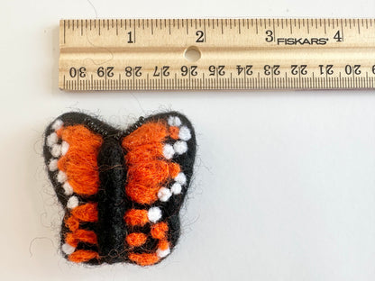 Felted Monarch Butterfly Toy