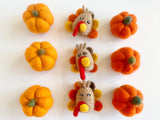 Felt Pumpkin and/or Turkey Toys