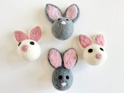 Solid Wool Felted Bunny Toy