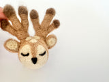 Spotted Felt Deer Head Toy