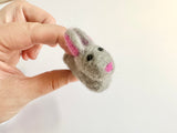 Solid Wool Felted Bunny Toy