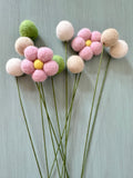 Pastel Pink Daisy Wool Bouquet