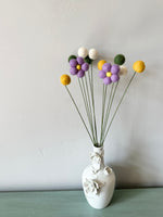 Lilac & Gold Daisy Wool Bouquet