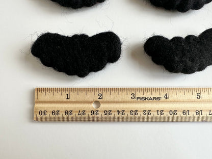 Felted Black Bats