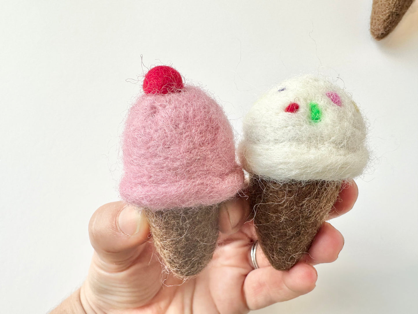 Wool Felted Ice Cream Cone