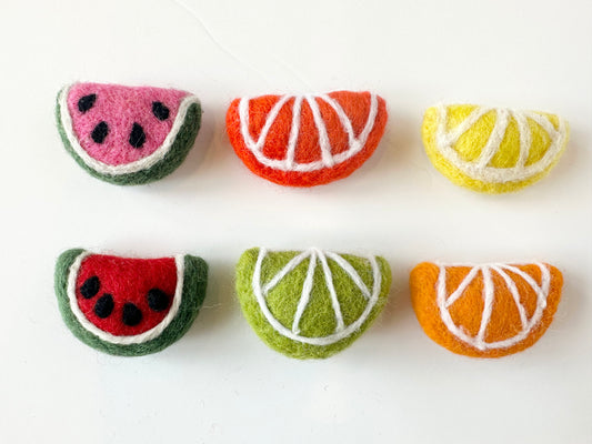 Felt Fruit Slices Toy