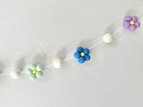 Rainbow Wool Daisy Garland
