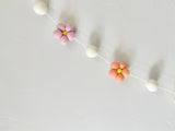 Rainbow Wool Daisy Garland