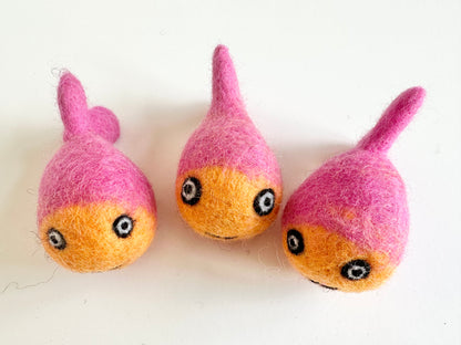 Happy Felted Fish
