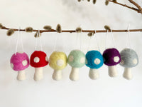 Mushroom Felt Ornament