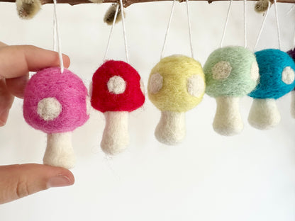 Mushroom Felt Ornament