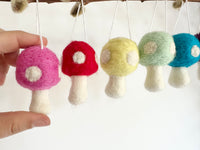 Mushroom Felt Ornament