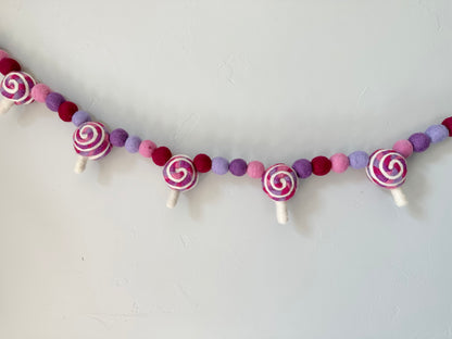 Pinks & Purples Lollypop Garland