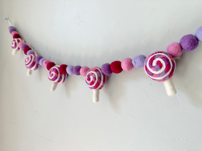 Pinks & Purples Lollypop Garland