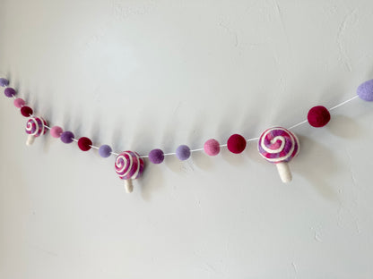 Pinks & Purples Lollypop Garland