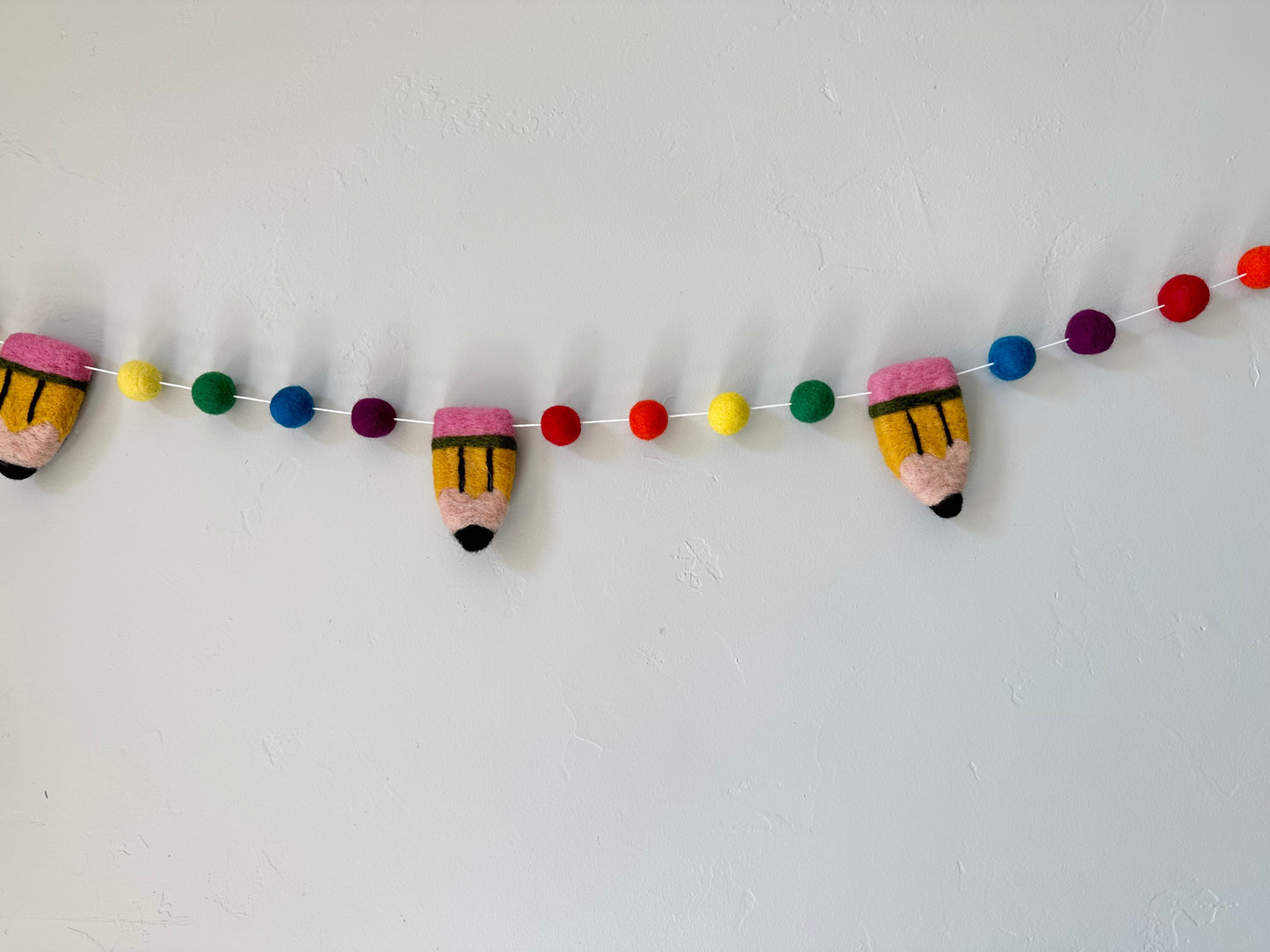 Bright Rainbow Pencil Garland