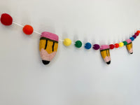 Bright Rainbow Pencil Garland