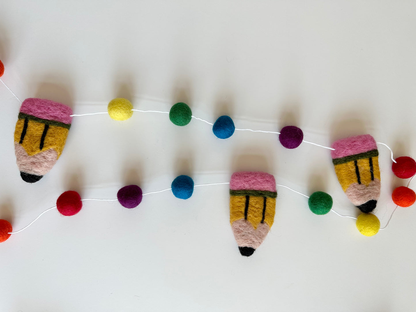 Bright Rainbow Pencil Garland