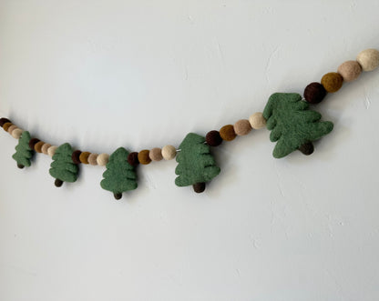 Wintery Evergreen Tree Garland