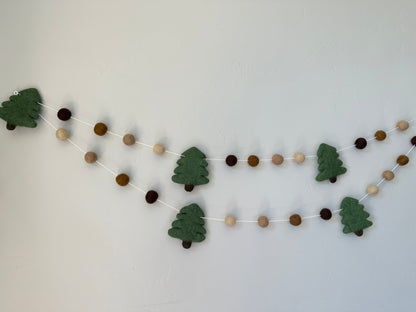 Wintery Evergreen Tree Garland