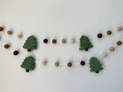 Wintery Evergreen Tree Garland